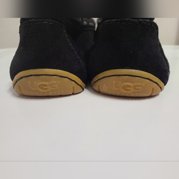 UGG Australia #1650 DAKOTA Black Suede Mocassin Driving Loafer Shoes Sz 11 - Picture 8 of 11
